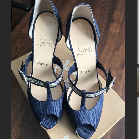 CHRISTIAN LOUBOUTIN Peep Dorsay Pumps Euro size EU 40.5 - Picture 3 of 5